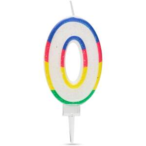 Afbeelding van Verjaardagskaars Cijfer 0 voor Taart, Decoratie en Cadeau, 7x4 cm [56181-0] - 0739 ba44 4561 a78c 2795a0115d37