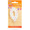 Afbeelding van Verjaardagskaars cijfer 0 - 7×4 cm - taartkaars - decoratieve cijferkaars voor feest & verjaardag