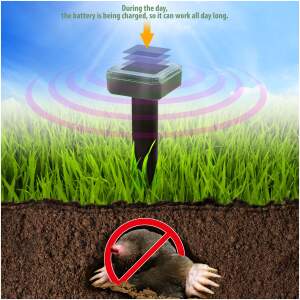 Afbeelding van Zonne-energie Ongedierteverjager - Ultrasone Mollen- en Muizenverjager - IP44 [A0453] - 079f 444b 4c87 954c