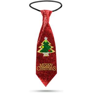 Afbeelding van Kerststropdas - rode glitter - 41 x 11 cm 1 Stuks [58510A] - 08cc 084d 4549 a2fb 5aecdd09f990