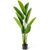 Afbeelding van Grote Kunstplant - Woon Decoratie - Paradijsvogelplant Strelitzia - Groen - 1,6 m 1 Stuks [11905B] - 0920