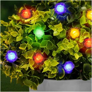 Afbeelding van LED-zonnelichtsnoer - bloem - 2,3 m - 20 LED - veelkleurig 1 Stuks [58218B] - 0931 8d61 461b b5a7