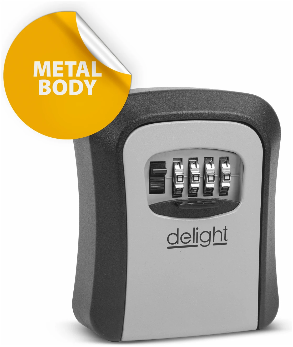 Afbeelding van Delight Sleutelkastje - Sleutelkluis met Cijferslot Code - Centraal opbergen van sleutels - 115 x 95 x 40 mm