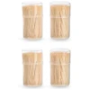 Afbeelding van Tandenstokers / Cocktailprikkers / Sateprikkers - Set van 4 - 150 stuks per doosje Totaal : 600 Stuks - 100%