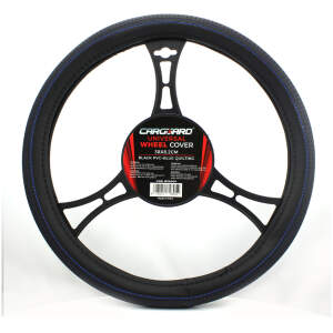 Afbeelding van Universele Stuurwielbeschermer Stuurhoes 38cm - Antislip, Blauw/Zwart, Bescherming tegen UV, Verspreide Dots,