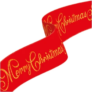 Afbeelding van Kerstlint - rood - "Vrolijk Kerstfeest" - 60 x 8 cm 1 Stuks [58583] - 0c50 86f1 4368 bba5