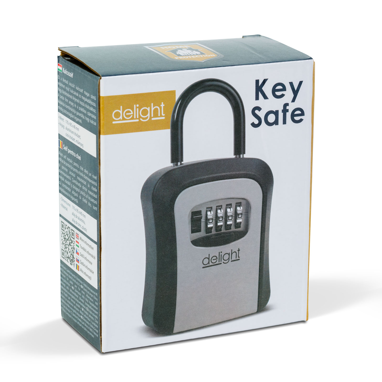 Afbeelding van Sleutelkluis met Combinatieslot en Afsluitbare Beugel - Metalen Veilig Opbergdoosje voor Sleutels - Compact