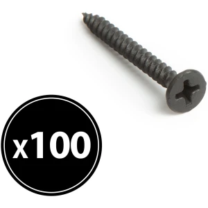 Afbeelding van Gipsplaatschroeven 3,5x35 mm – Fijne draad voor metal stud – 100 stuks – Zwarte schroeven voor