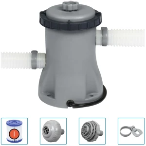 Afbeelding van Zwembadfilterpomp - Bestway Flowclear Type 1 - 1249 l/u - voor 1100-8300 l - incl. slang - 220V [56439] -