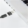 Afbeelding van USB-C naar USB-A Adapter 5V 2.4A - Compacte Zwarte Converter voor Opladen en Data Overdracht [55556BK] - 1197