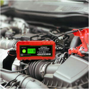 Afbeelding van Auto accu oplader - batterij oplader, 230 V, 2 A / 4 A, automatisch, LCD display, batterij tester,