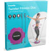 Afbeelding van Twister Fitness Disc met Weerstandskoorden - Draaibare Balansschijf Ø29 cm - Voor Buik, Heupen en