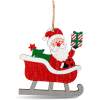 Afbeelding van Kerstboomversiering - kerstman - ophangbaar - 21,5 x 11,5 cm 1 Stuks [58582B] - 19cb 43ba 4cb9 9e77