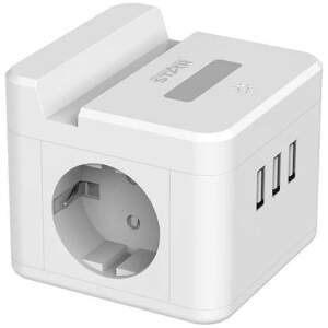 Afbeelding van WinningStar - Kubus stekkerdoos - 2 stopcontacten + 3 x USB + ingebouwde lamp - 2 m 1 Stuks [DA01161] - 1a4e