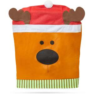 Afbeelding van Kerststoelhoes met reliëf - rendiermotief - feestelijke stoelversiering 47x60 cm 1 stuks [55926B] - 1a92