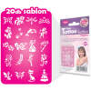 Afbeelding van Sjabloonset voor Meisjes - 21 Stuks Glittertattoo- en Schminksjablonen 1 Stuks [TY50105] - 1b09 47ca 4604