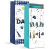 Afbeelding van Flessentas Cadeau - Papieren Gift Bag voor Drankflessen - papier - 360 x 127 x 83 mm - 2 soorten / verpakking