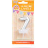 Afbeelding van Verjaardagskaars cijfer 7 - 6×3 cm - taartkaars - decoratieve kaars voor feest & verjaardag [56183-7] -