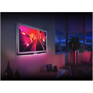 Afbeelding van Flexibele RGB LED-strip 1 m - met mini controller - USB - IP65 - voor 24″-60″ TV - 5V - SMD 5050 -