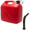 Afbeelding van Brandstof Jerrycan Benzine of Diesel - 5L met tuit - Rood - 5 Liter - 260 x 135 x 250 mm - Noodpakket - 238f