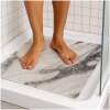 Afbeelding van HSXL - Antislipmat - 60x60CM - Incl. Netspons - Antislip Douchemat Wit Marmerlook – Anti Slip Douche Cabine