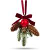 Afbeelding van Kerstdeurdecoratie - kunstden, met dennenappel, rode bel - 16 x 15 cm 1 Stuks [58554B] - 25b9 1f55 4dfa b759