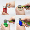 Afbeelding van Flesopener 4-in-1 - compact design - kunststof - geschikt voor bier-, frisdrankflessen en potdeksels [55267]