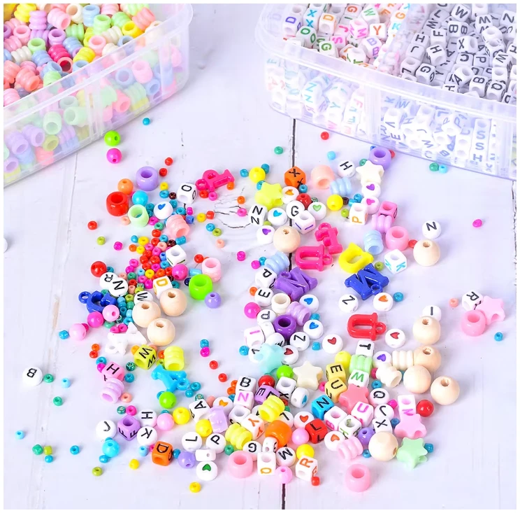 Afbeelding van N'JOY LIFE - DIY Sieraden Maken Set – 4655-delig Knutselpakket voor Meisjes – In 3 laags opbergbox