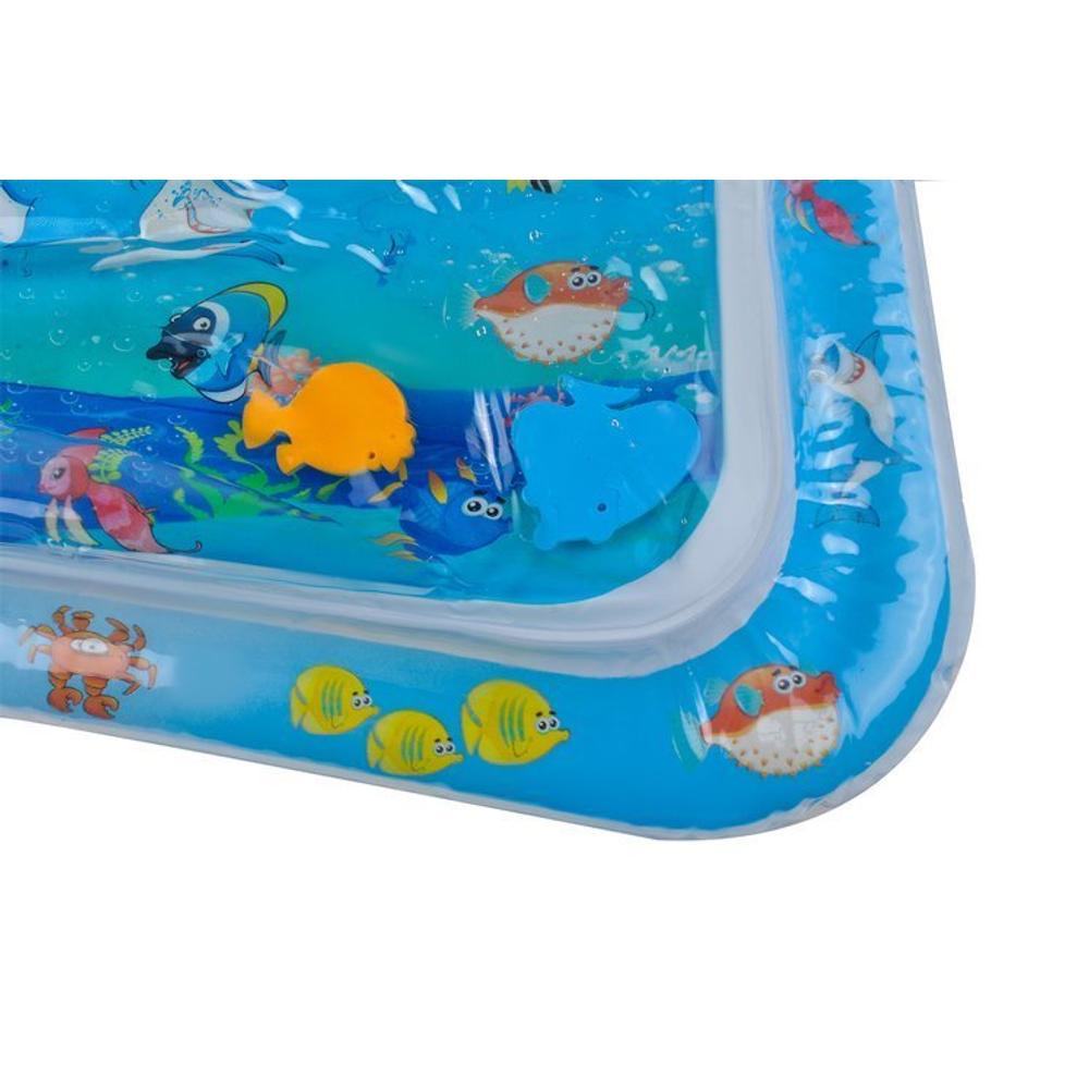 Afbeelding van Opblaasbare Speelmat voor Kinderen - 60 x 45 cm - Watergevulde Midden zone - Onderwaterwereld Decoratie