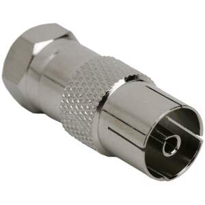 Afbeelding van 5x F naar TV coax adapter – F-connector naar coax bus – Antenne en kabel aansluiting - 5 Stuks [05318] -