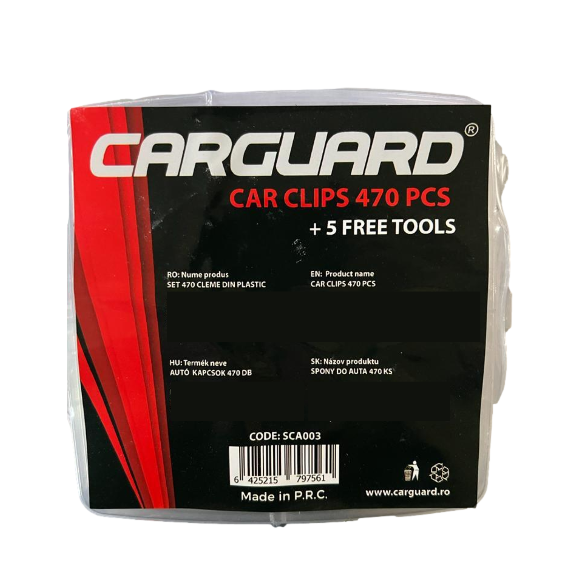 Afbeelding van Plastic Clips Popnagel - 475 stuks - Motor Kuip Clips - Auto Interieur Montage Clipjes - Trim Paneel -