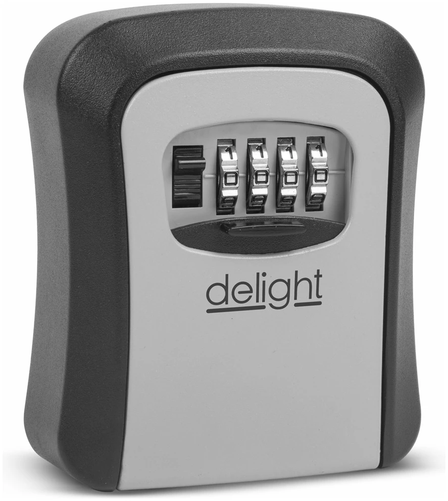 Afbeelding van Delight Sleutelkastje - Sleutelkluis met Cijferslot Code - Centraal opbergen van sleutels - 115 x 95 x 40 mm