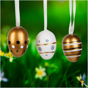Afbeelding van Paasdecoratie - eierset - 3 soorten - 3 cm - 12 stuks / verpakking 1 Stuks [CMK-8050] - 2bd6 4320 4b67 9761
