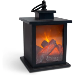Afbeelding van LED Kerstdecoratie - Sfeervolle Elektrische Open Haard met LED-vlammen - Batterijgevoed, Compact Formaat (12