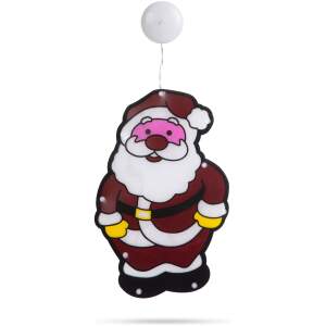 Afbeelding van LED PVC raamdecoratie - Kerstman - 27 x 17 cm - 3 x AAA 1 Stuks [56530E] - 2e73 9c76 4c76 8406 f32d916b732a