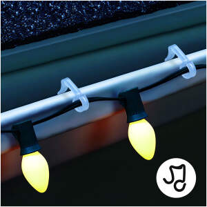 Afbeelding van Set van 50 transparante dakgoothaken - Sterke, herbruikbare en weerbestendige ophangclips voor