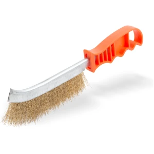 Afbeelding van Staalborstel / draadborstel / roestborstel - met kunststof handvat - 25 cm - voor verf, roest, vuil [56011] -