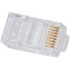 Afbeelding van 100x RJ45 Netwerkstekker Cat5 UTP – 8P8C Modular Plug – Vergulde Contacten – Ethernet Connector 100