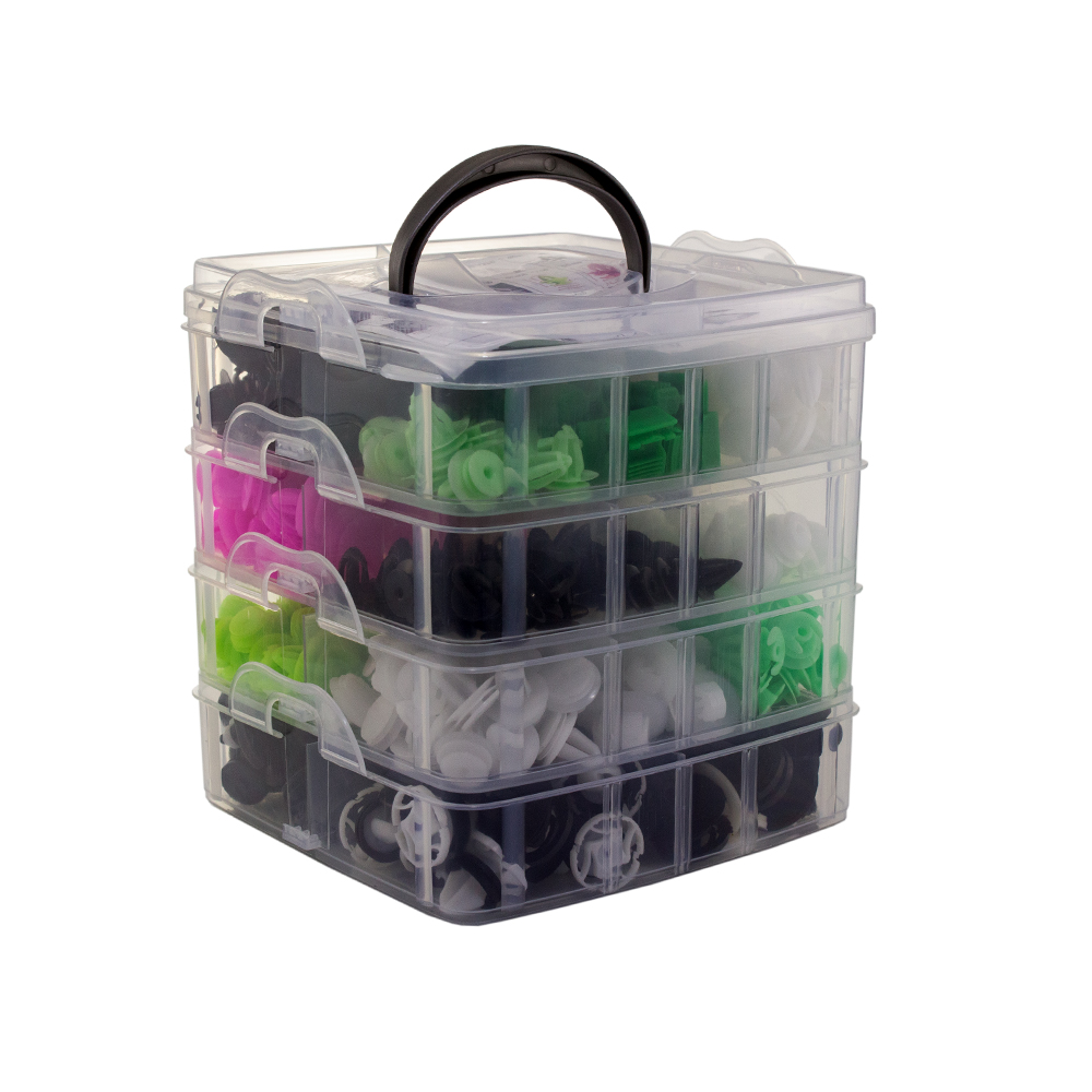 Afbeelding van Plastic Clips Popnagel - 475 stuks - Motor Kuip Clips - Auto Interieur Montage Clipjes - Trim Paneel -