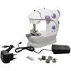 Afbeelding van Compacte Elektrische Naaimachine - Met Pedaal, 2 Snelheden & LED - Werkt op Netstroom of Batterij [W1081]