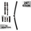 Afbeelding van Universele Auto Ruitenwisser 65 cm (26") met 10 Adapters - Geschikt voor de Meeste Auto’s,