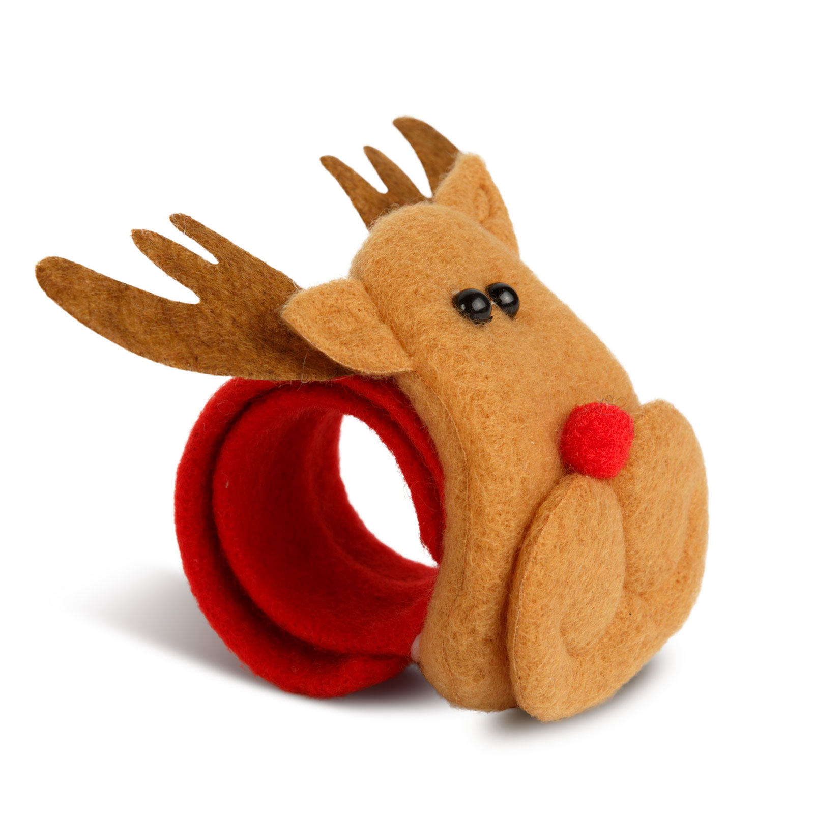 Afbeelding van Kerst Armband & Haar Donut – Rendier – 2-in-1 Accessoire (Armband Of Knotmaker) – Zacht En Flexibel