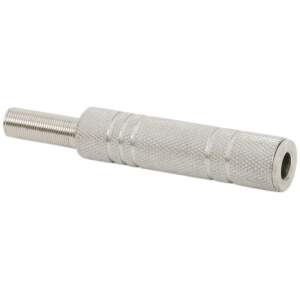 Afbeelding van 5x Jack Aansluiting 6,3 mm Stereo – Metalen Jack Socket met Trekontlasting – Inbouw Audio Connector - 5