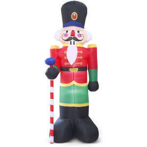 Afbeelding van Opblaasbare kerstnotenkraker - 240 cm - IP44 - 9 LED - netvoeding 1 Stuks [58060L] - 39a0 74d2 4062 8625