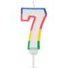 Afbeelding van Verjaardagskaars Cijfer 7 voor Taart, Decoratie en Cadeau, 7x4 cm [56181-7] - 3b6d 3843 4274 800d 36d01bd399ef