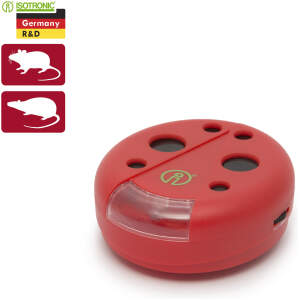 Afbeelding van Muizen- en rattenverjager met LED-lamp - Draadloos - Bereik 30 m² binnen / 6 m buiten - Batterijgevoed -