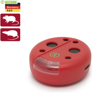 Afbeelding van Muizen- en rattenverjager met LED-lamp - Draadloos - Bereik 30 m² binnen / 6 m buiten - Batterijgevoed -