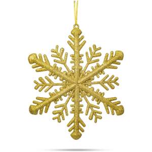 Afbeelding van Kerstversiering - gouden ijskristal - 29 x 29 x 1 cm 1 Stuks [58519A] - 3ba6 244b 4bfb 91c7 a49167a602e2