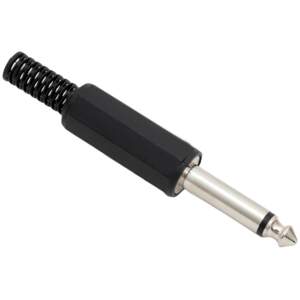 Afbeelding van 10x Jack Stekker 6,3 mm Mono – Kunststof Audio Plug met Trekontlasting – 6.3 mm Jack Connector - 10 Stuks