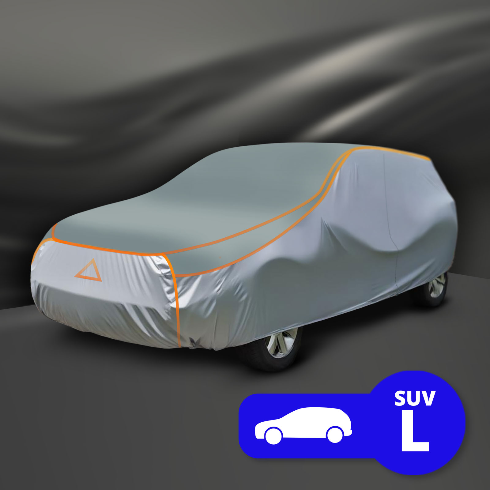 Afbeelding van Autohoes tegen Hagel voor SUV XL - 533x196x150 cm - 150D Oxford met EVA Schuim, Zijklep en Reflecterende Logo